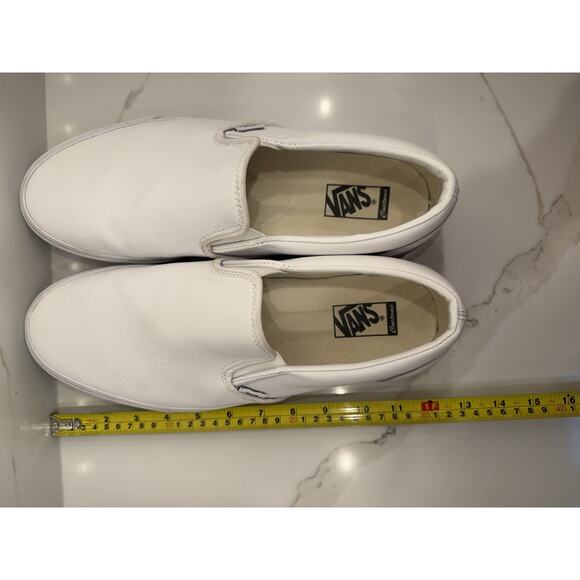 Vans Customs Classic Slip-On Leather Shoes White Men’s Size 13 Sneakers main image 10